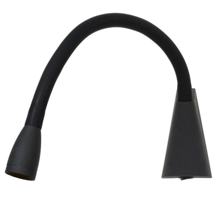 Applique da parete moderna nera, Galen, 3W, 3000K LED, con interruttore