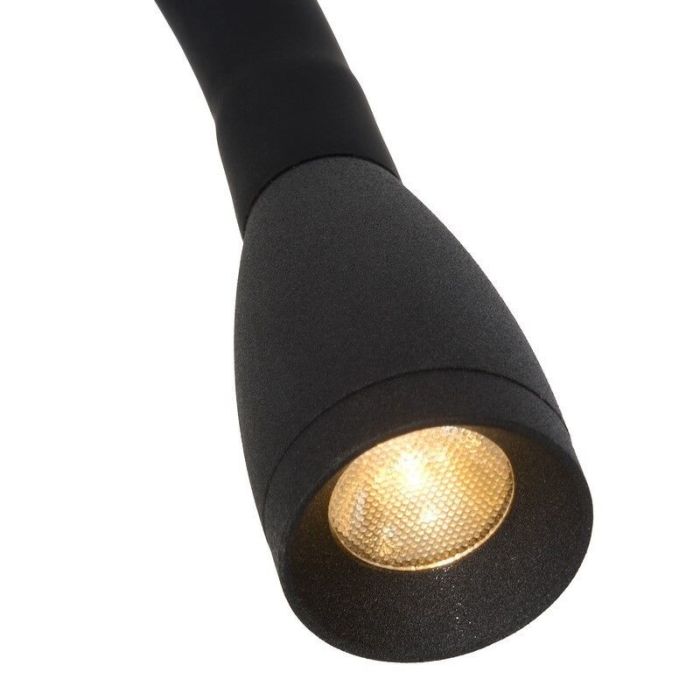 Applique da parete moderna nera, Galen, 3W, 3000K LED, con interruttore