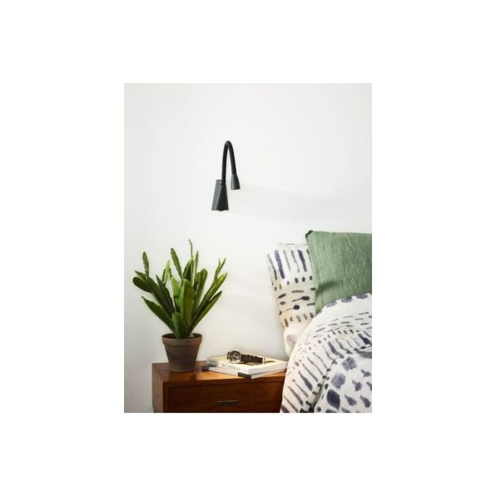 Applique da parete moderna nera, Galen, 3W, 3000K LED, con interruttore