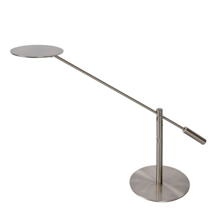 Lampada da scrivania moderna cromata, Anselmo, 9W, 3000K LED, controllo touch