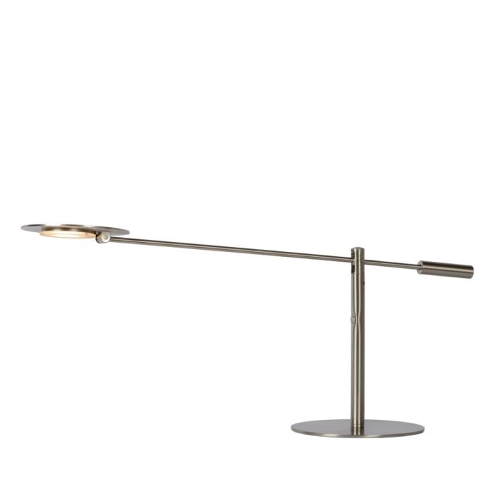 Lampada da scrivania moderna cromata, Anselmo, 9W, 3000K LED, controllo touch