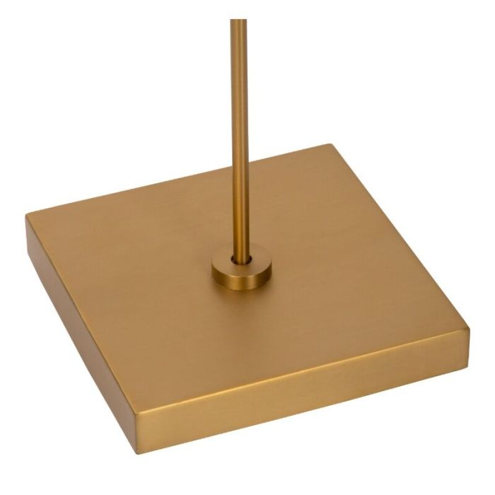 Piantana da lettura da terra moderna in ottone, Aaron, 12W, 2700K LED, controllo touch