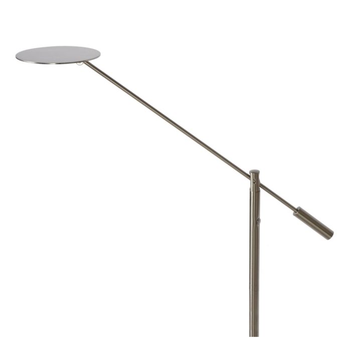 Piantana da lettura da terra moderna cromata, Anselmo, 9W, 3000K LED