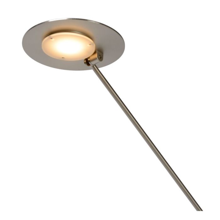 Piantana da lettura da terra moderna cromata, Anselmo, 9W, 3000K LED
