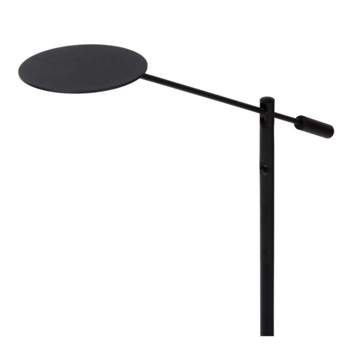 Piantana da lettura da terra moderna nera, Anselmo, 9W, 3000K LED