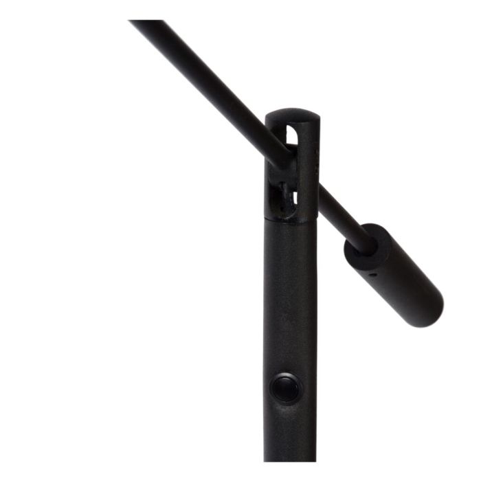 Piantana da lettura da terra moderna nera, Anselmo, 9W, 3000K LED