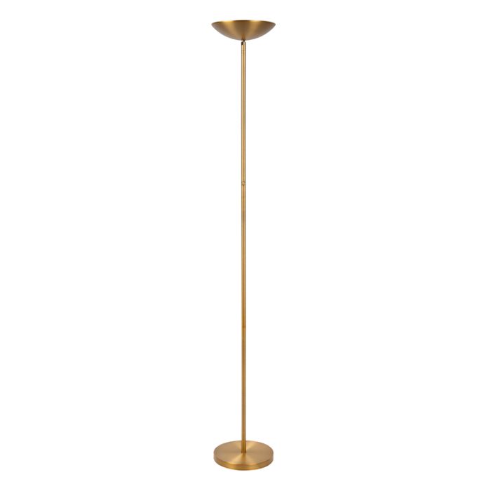 Piantana da lettura da terra moderna in ottone, Zenith, 20W, 3000K LED, controllo touch