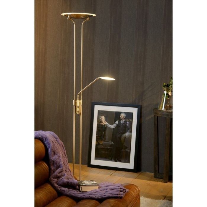 Piantana da lettura da terra moderna cromata, Champion, 20W, 3000K LED