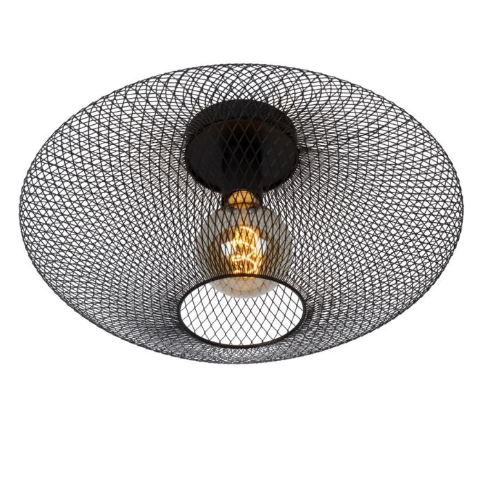 Plafoniera moderna nera, Mesh