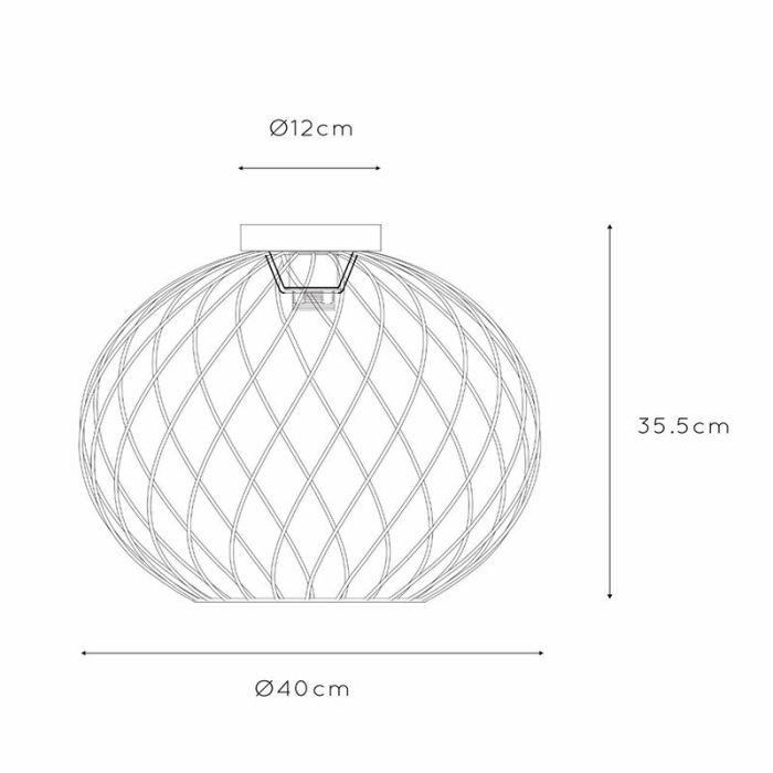 Lampada da soffitto classica nera, Danza