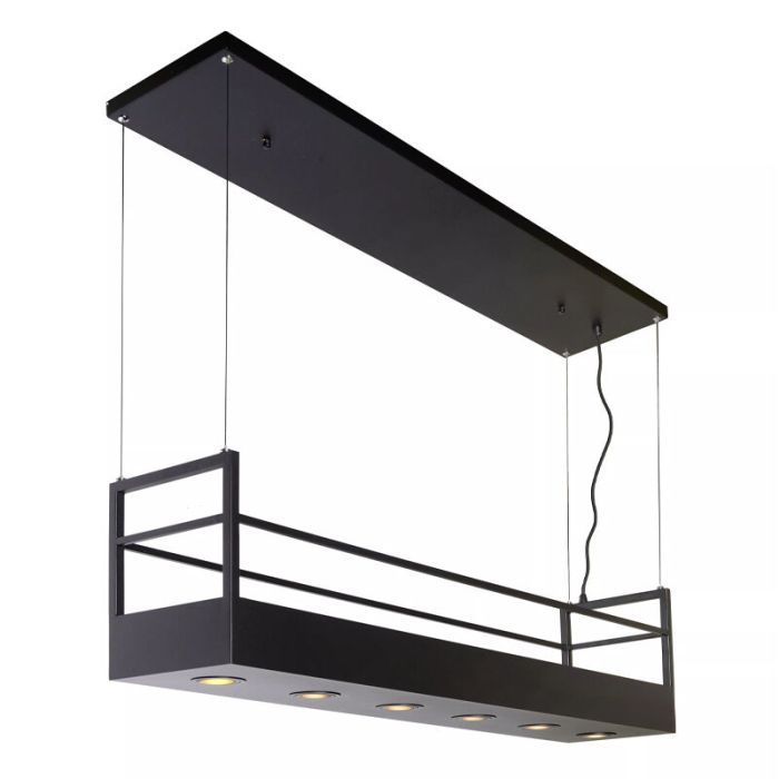 Lampada a sospensione rustica nera, Miravelle