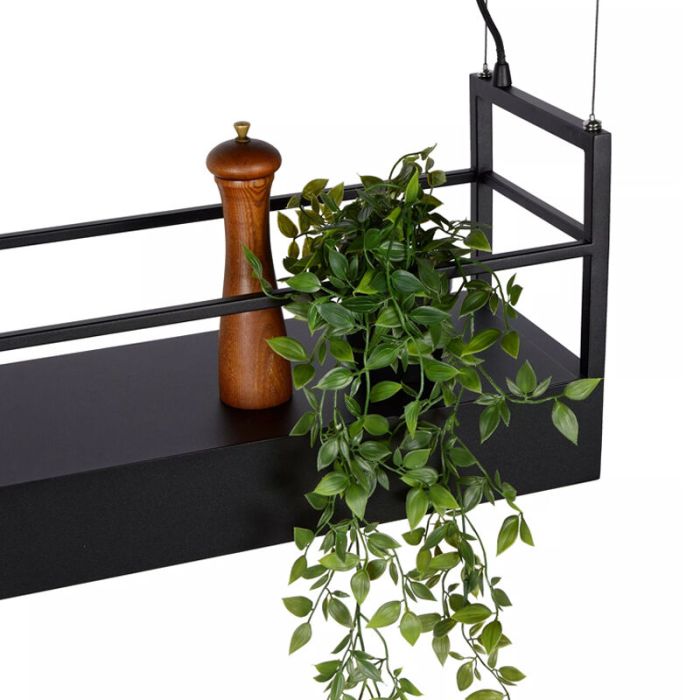 Lampada a sospensione rustica nera, Miravelle