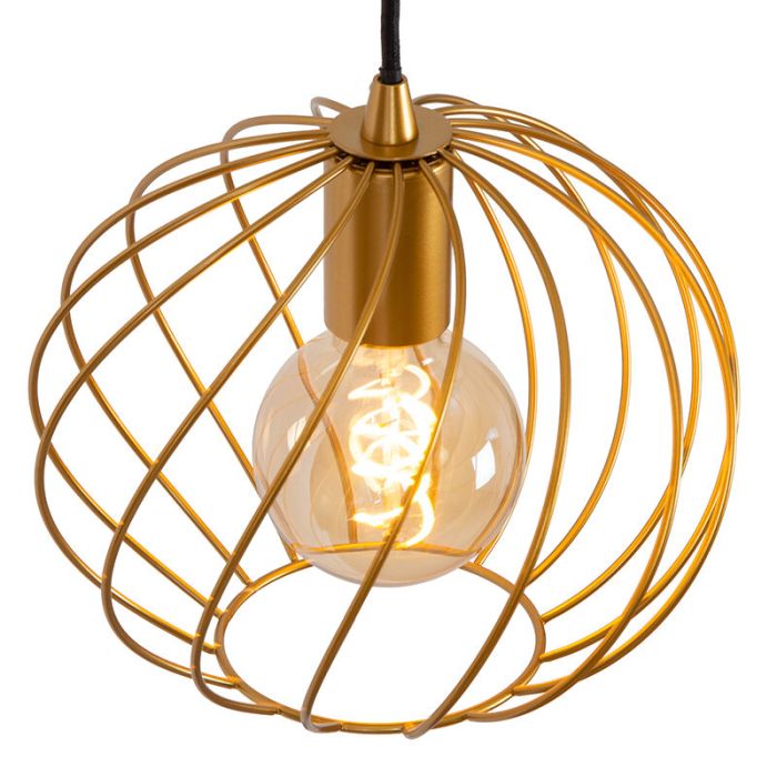Lampada a sospensione classica in ottone, Danza