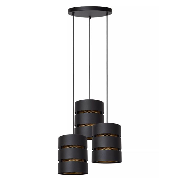 Lampada a sospensione moderna nera, Rosas