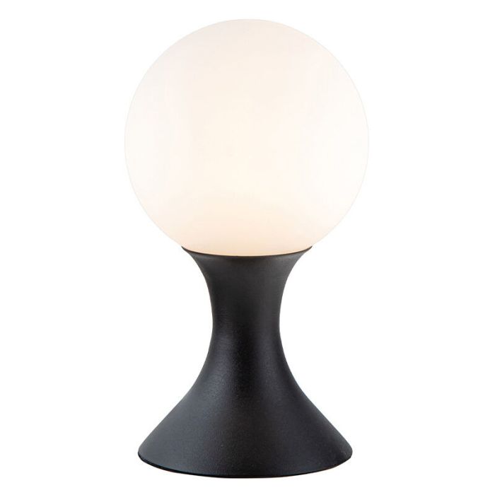 Lampada da tavolo moderna nera, Moya, con interruttore