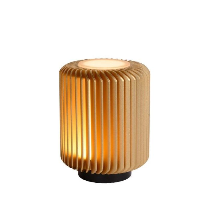 Lampada da tavolo moderna dorata, Turbin, 5W, 3000K LED, con interruttore
