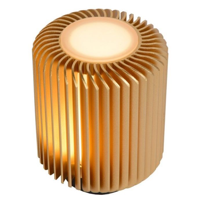 Lampada da tavolo moderna dorata, Turbin, 5W, 3000K LED, con interruttore