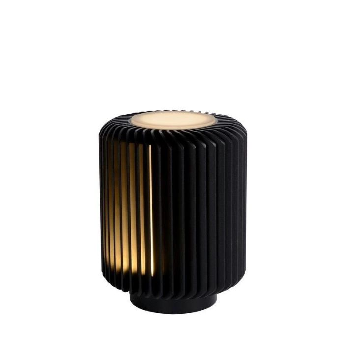 Lampada da tavolo moderna nera, Turbin, 5W, 3000K LED, con interruttore