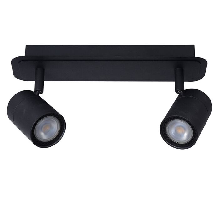 Faretto da soffitto per bagno moderno nero, Lennert, IP44