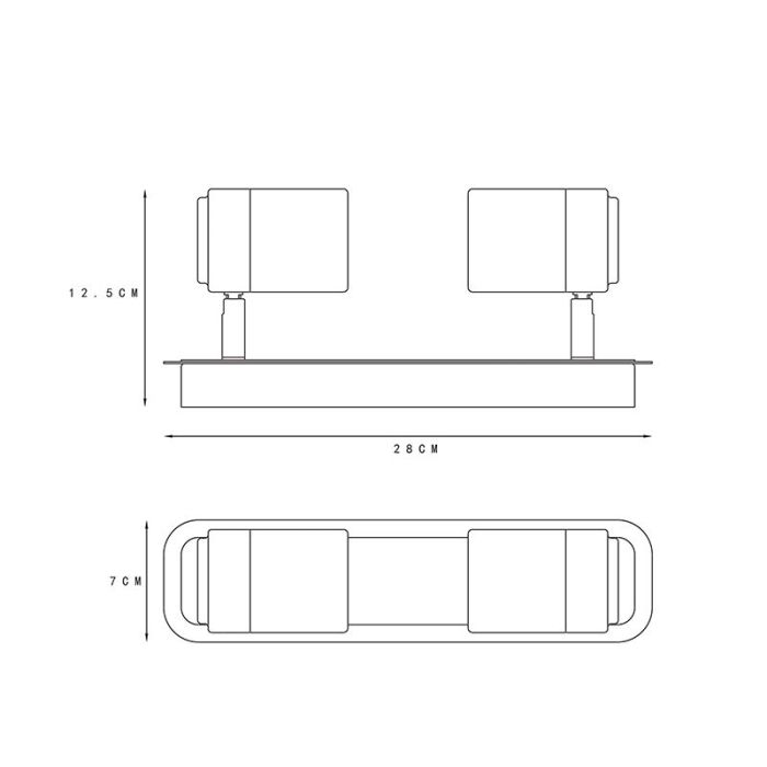 Faretto da soffitto per bagno moderno nero, Lennert, IP44