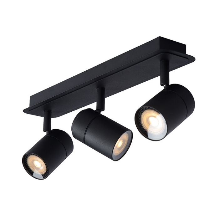 Faretto da soffitto per bagno moderno nero, Lennert, IP44
