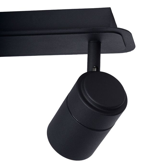 Faretto da soffitto per bagno moderno nero, Lennert, IP44