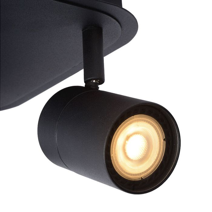 Faretto da soffitto per bagno moderno nero, Lennert, IP44