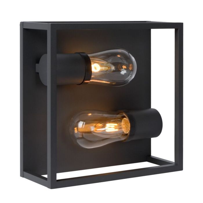 Plafoniera moderna nera, Carlyn, IP54