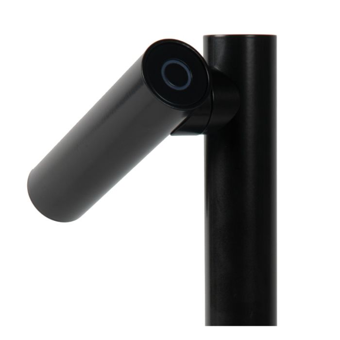Lampada da tavolo ricaricabile moderna nera, Antrim, 2,2W, 2700K LED, IP54, controllo touch
