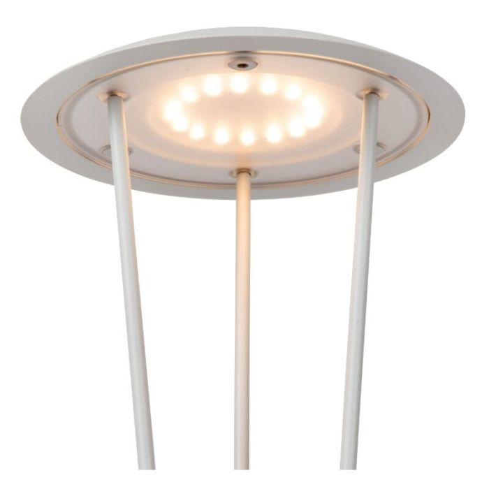 Lampada da tavolo da esterno ricaricabile moderna bianca, Renee, 2,2W, 2700K LED, IP54, controllo touch