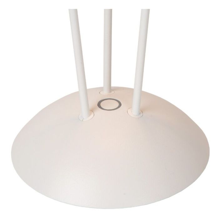 Lampada da tavolo da esterno ricaricabile moderna bianca, Renee, 2,2W, 2700K LED, IP54, controllo touch