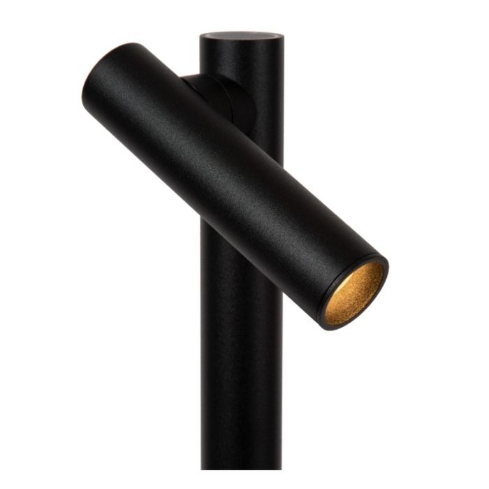 Lampada da terra ricaricabile moderna nera, Antrim, 2,2W, 2700K LED, IP54, controllo touch