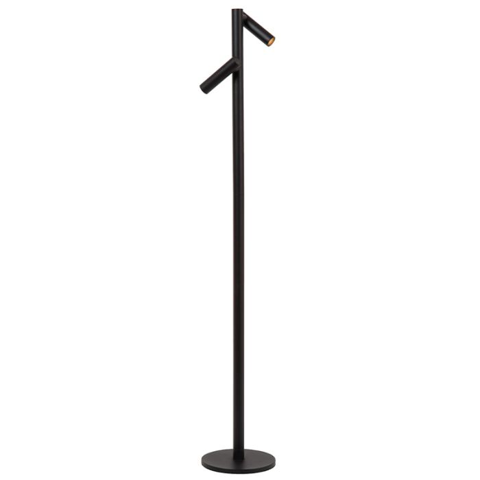 Lampada da terra ricaricabile moderna nera, Antrim, 2,2W, 2700K LED, IP54, controllo touch