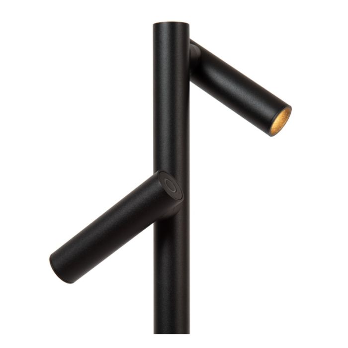 Lampada da terra ricaricabile moderna nera, Antrim, 2,2W, 2700K LED, IP54, controllo touch