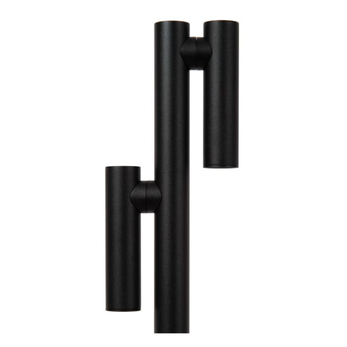 Lampada da terra ricaricabile moderna nera, Antrim, 2,2W, 2700K LED, IP54, controllo touch