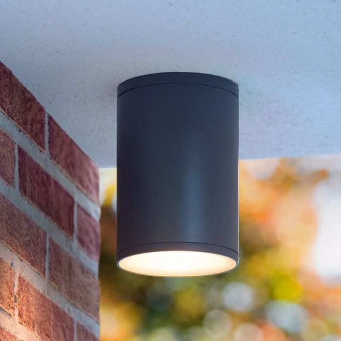 Lampada da esterno moderna antracite, Tubix, IP54