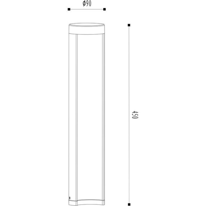 Lampada da esterno moderna nera, Combo, 7W, 3000K LED, IP54