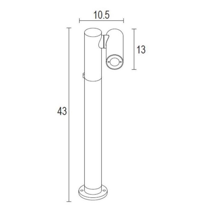 Lampada da esterno moderna antracite, Tatum, 4,5W, 3000K LED, IP65