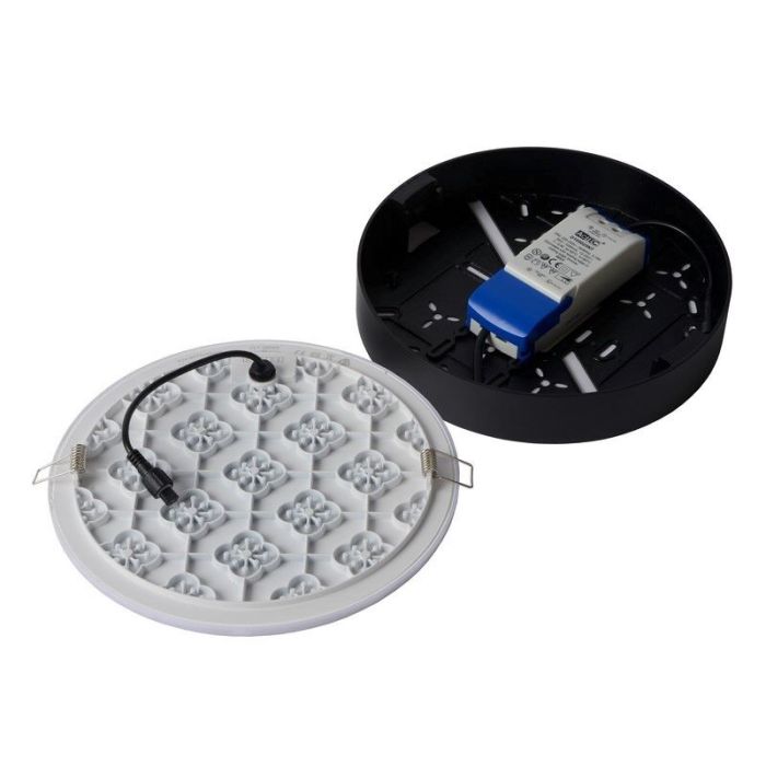 Plafoniera moderna nera, Ceres, 30W, 3000K LED, IP44