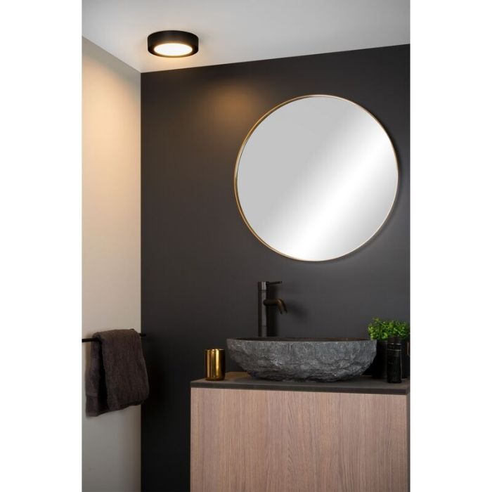 Plafoniera moderna nera, Brice, 11W, 3000K LED, IP44