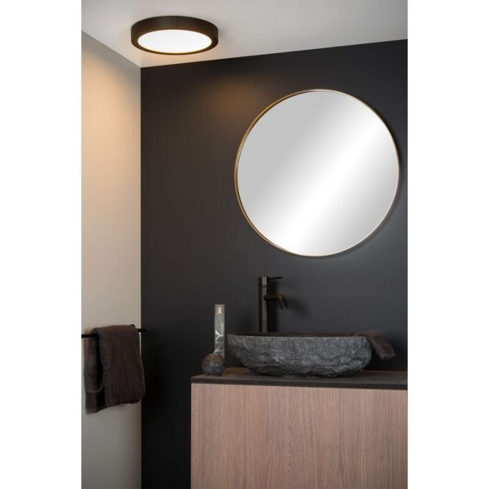 Plafoniera moderna nera, Brice, 30W, 3000K LED, IP44