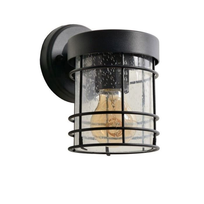 Applique da parete moderna nera, Keppel, IP23