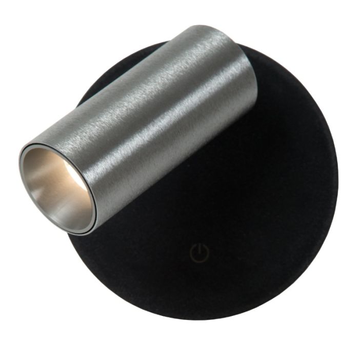 Applique ricaricabile moderna grigia, Toni, 2W, 2700-4000K, controllo touch