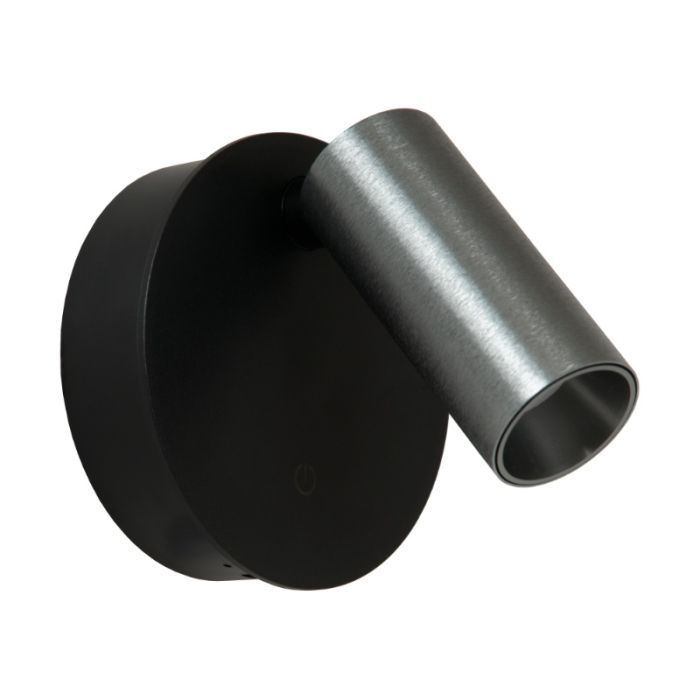 Applique ricaricabile moderna grigia, Toni, 2W, 2700-4000K, controllo touch