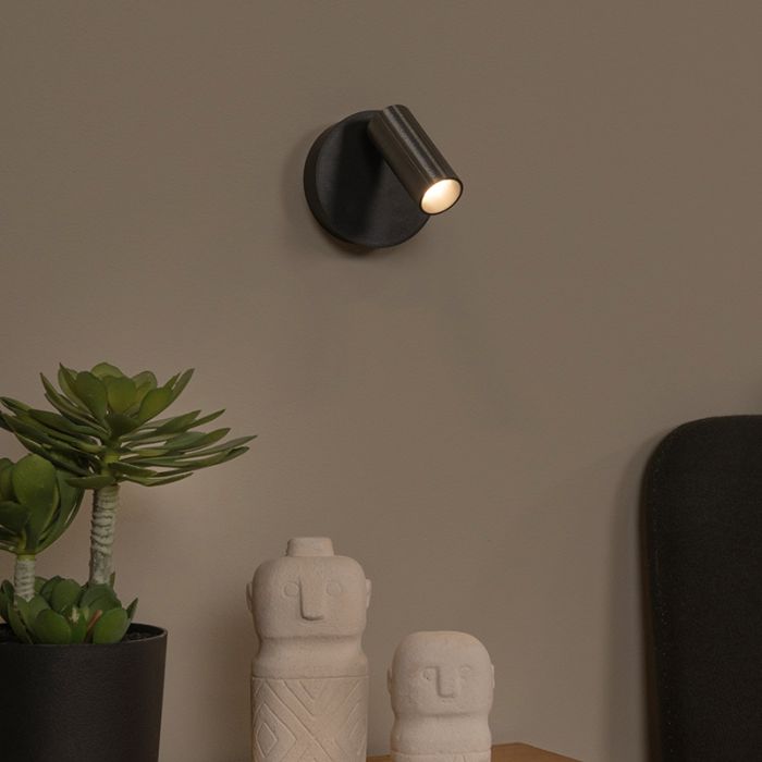 Applique ricaricabile moderna grigia, Toni, 2W, 2700-4000K, controllo touch