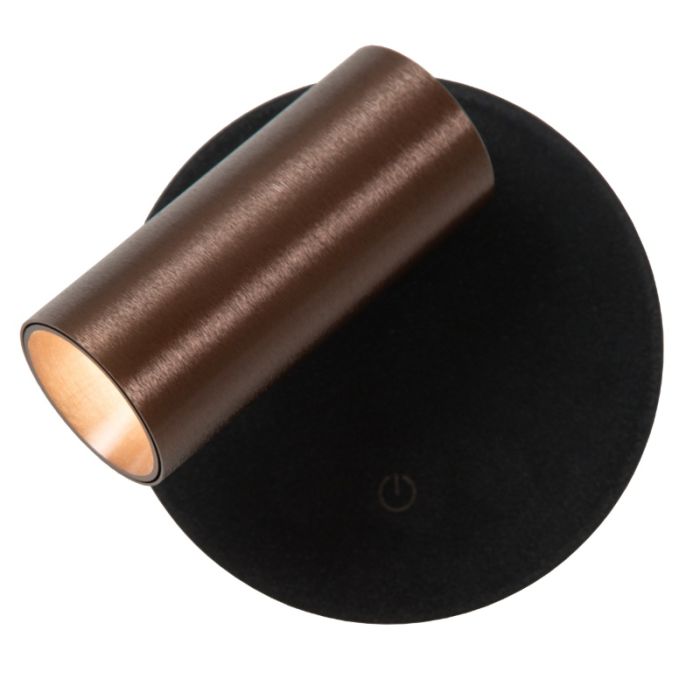 Applique ricaricabile moderna marrone, Toni, 2W, 2700-4000K, controllo touch