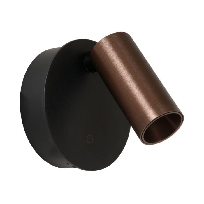 Applique ricaricabile moderna marrone, Toni, 2W, 2700-4000K, controllo touch