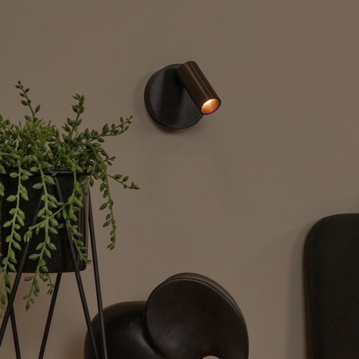 Applique ricaricabile moderna marrone, Toni, 2W, 2700-4000K, controllo touch