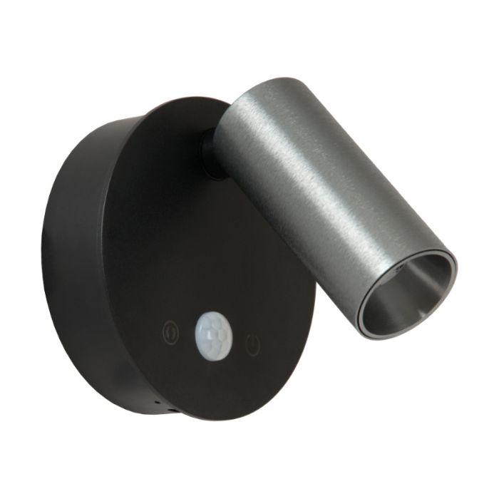 Applique ricaricabile moderna grigia, Toni, 2W, 2700-4000K, controllo touch