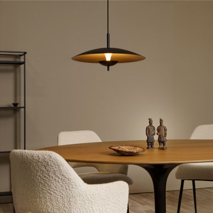 Lampada a sospensione vintage nera, Vulcan, 9W, 3000K LED